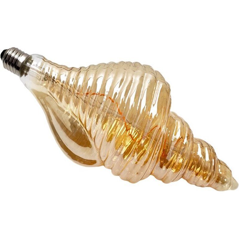 Ampoule industrielle Edison avec coquillage de mer géant - Style Industriel.co