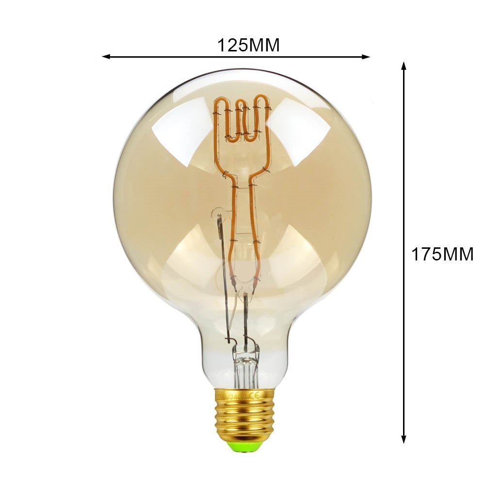 Ampoule Industrielle "Fourchette" G125 - Style Industriel.co