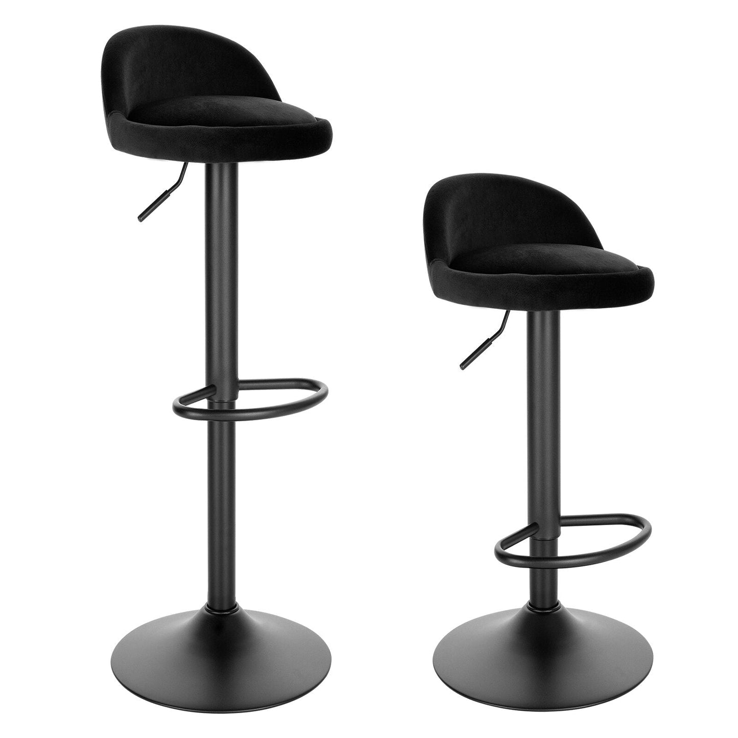 Chaise de Bar Industrielle en Velours - Style Industriel.co