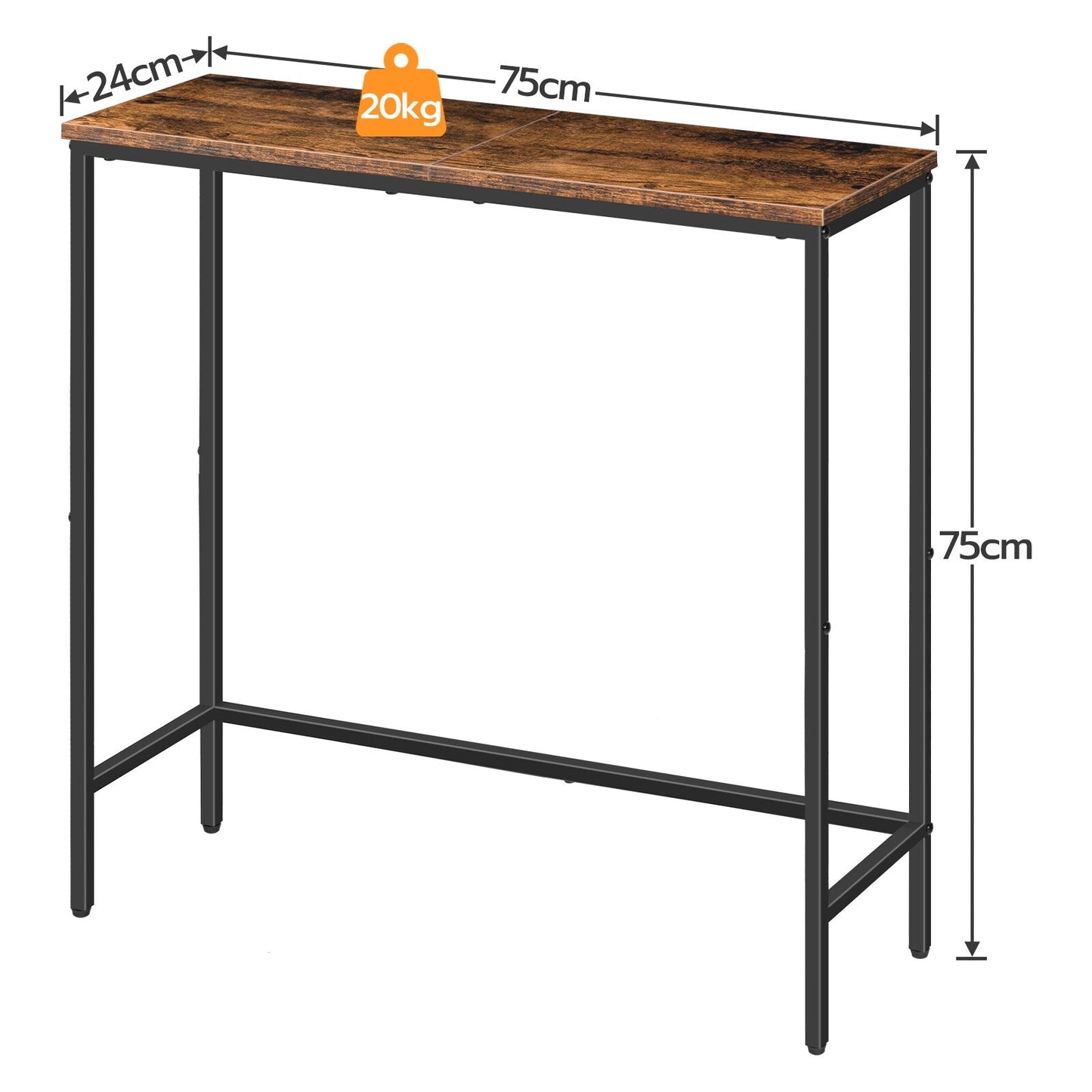 Console Style Industriel Bois et Acier - Style Industriel.co