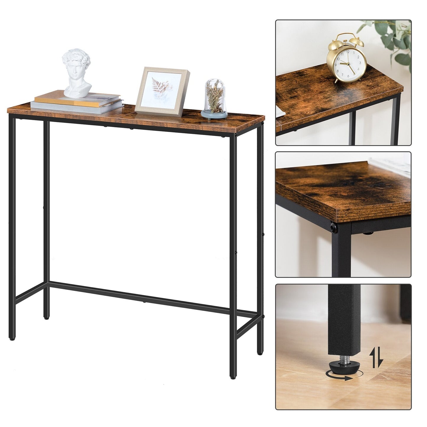 Console Style Industriel Bois et Acier - Style Industriel.co
