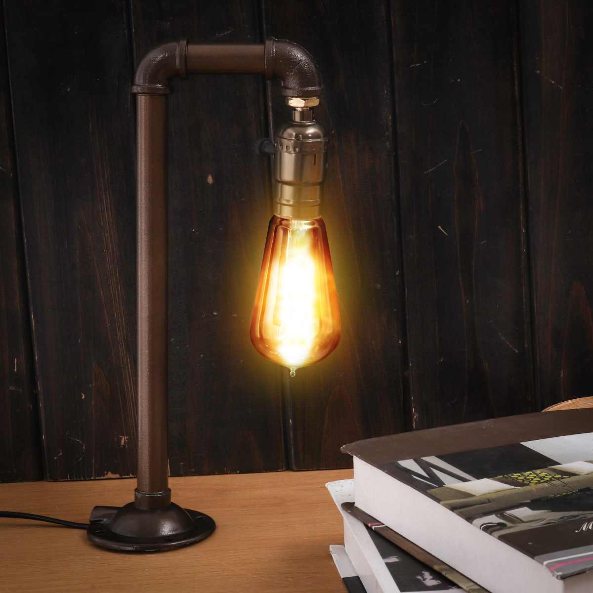 Lampe de Chevet Industrielle en Tuyauterie - Style Industriel.co