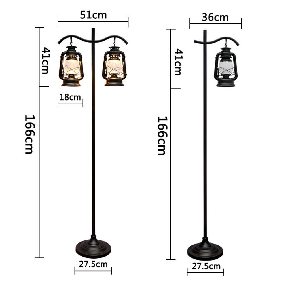Lampe Industrielle Lanterne sur Pied - Style Industriel.co