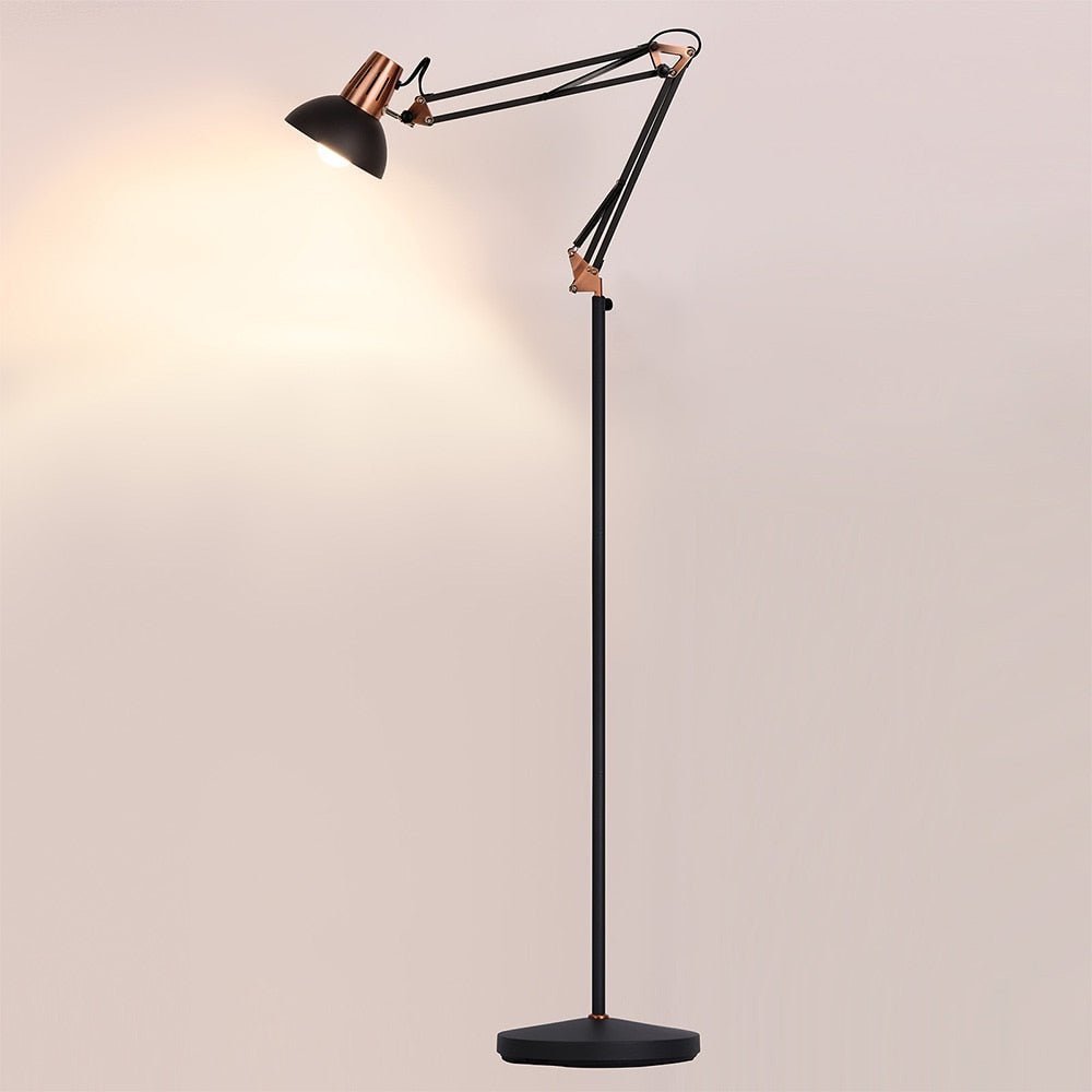 Lampe Industrielle sur Pied Articulable - Style Industriel.co