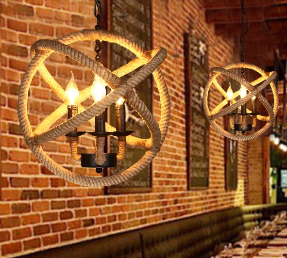 Lustre Industriel Chandelier à Cordes - Style Industriel.co