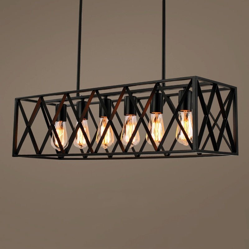 Lustre Industriel Métal Noir Moderne - Style Industriel.co