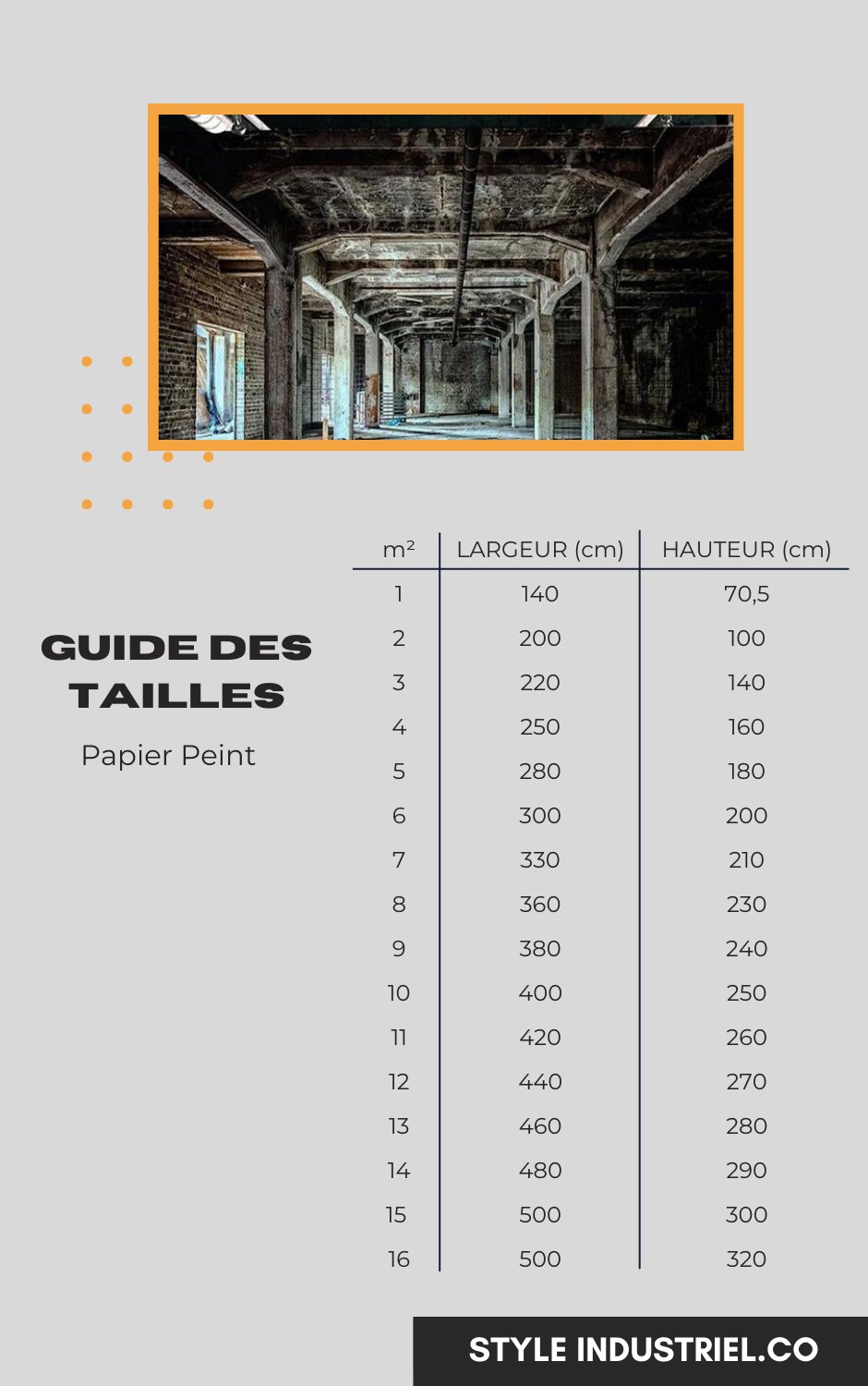 Papier Peint Style Industriel 'Ruine" - Style Industriel.co