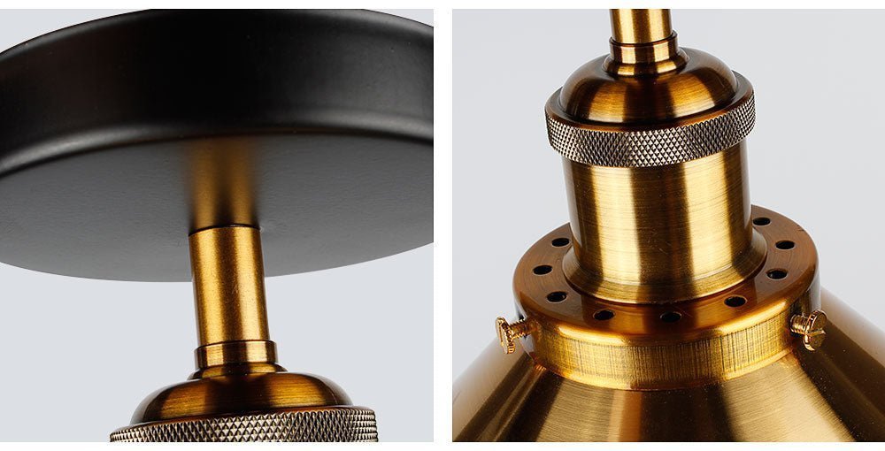 Plafonnier Industriel Design Or - Style Industriel.co