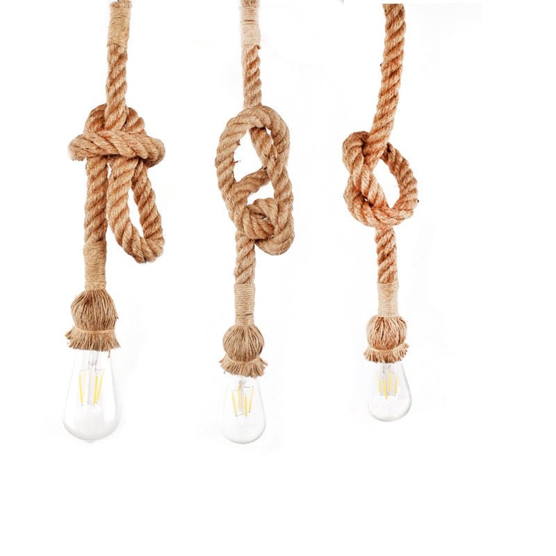 Suspension Industrielle Corde Mono Ampoule - Style Industriel.co