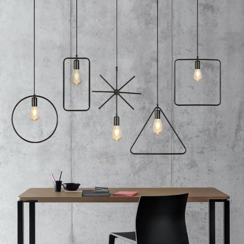 Suspension Industrielle Triangle - Style Industriel.co