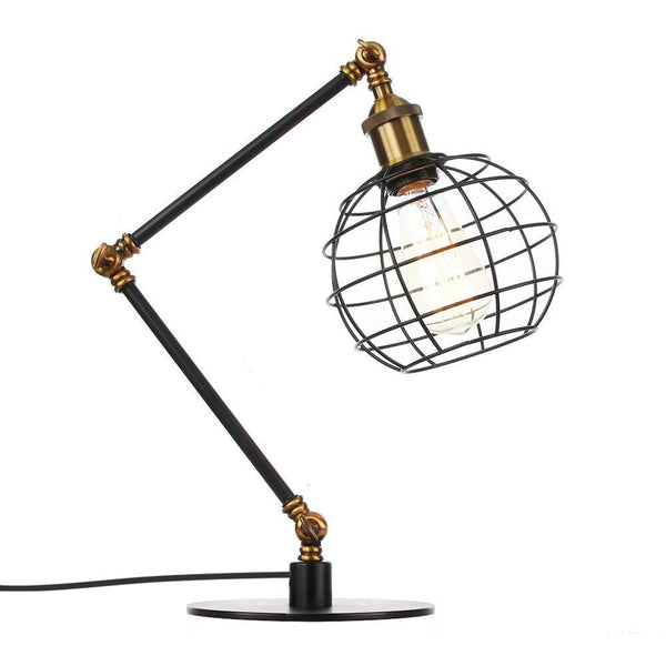 Lampe de Chevet Industrielle Sphère Grillagée - Style Industriel.co