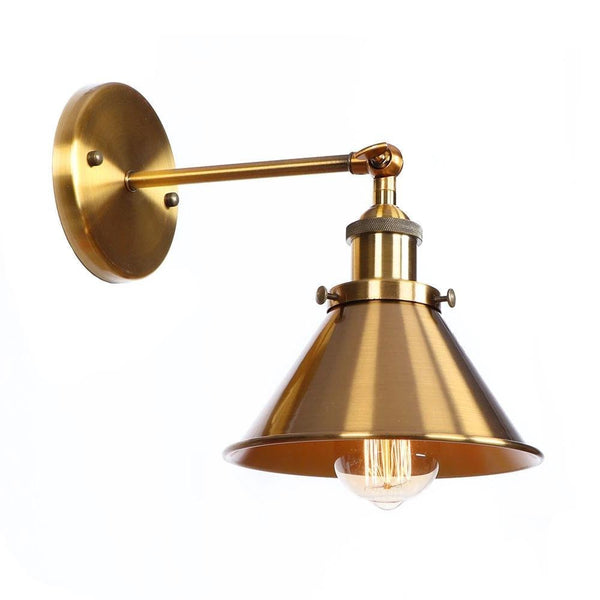 Lampe de Chevet Murale Industrielle Design Or - Style Industriel.co