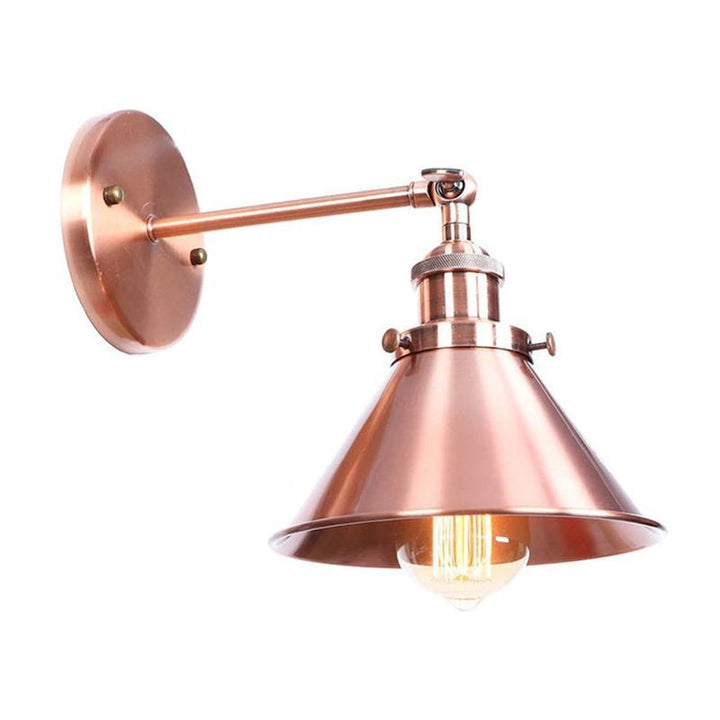 Lampe de Chevet Murale Industrielle Design Or Rose - Style Industriel.co