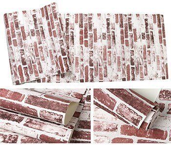Papier Peint Style Industriel "Briques Rouges et Marrons" - Style Industriel.co