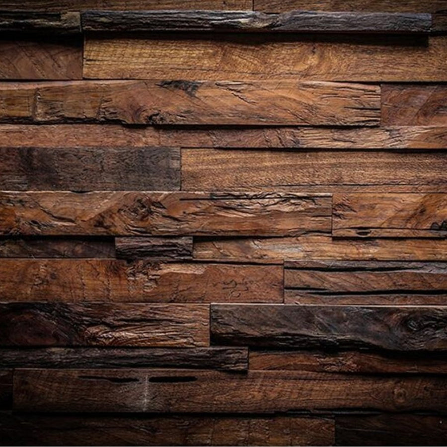 Papier Peint Style Industriel "Effet Bois" - Style Industriel.co