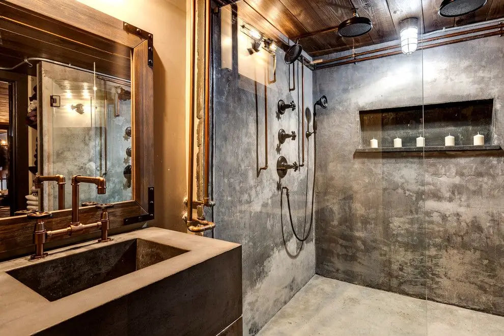 salle de bain style industriel