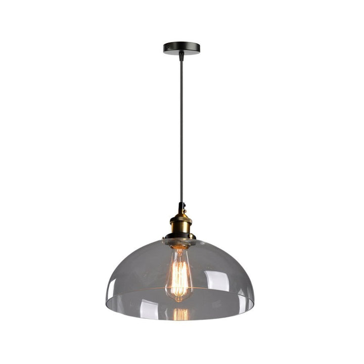 Suspension Industrielle Cloche Verre Transparent - Style Industriel.co