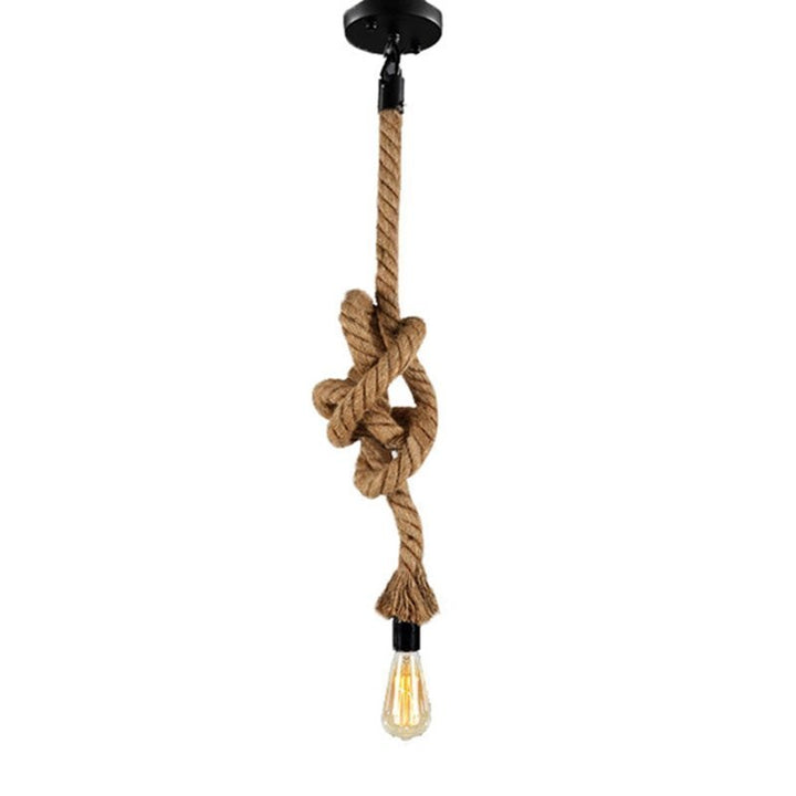 Suspension Industrielle Corde Mono Ampoule - Style Industriel.co